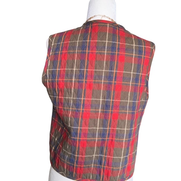 Northern Isles Vintage Plaid Vest – Medium - Picture 3 of 7